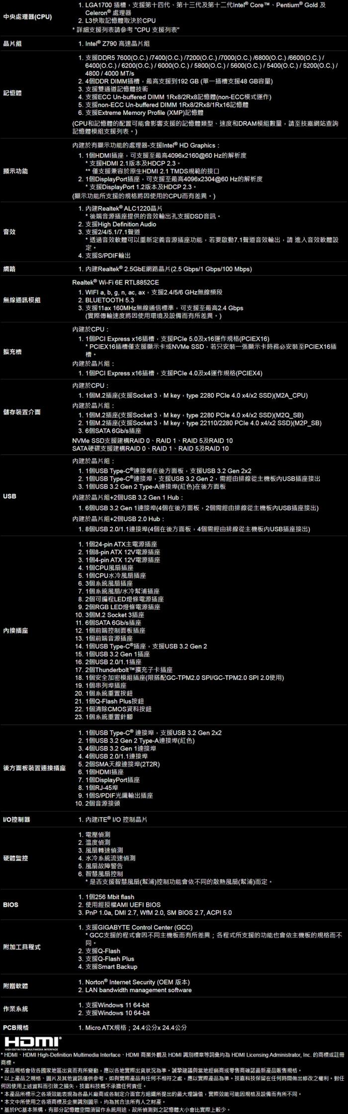 技嘉 Z790M AORUS ELITE AX