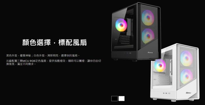 艾納爾 Crystal M-ATX M100 白