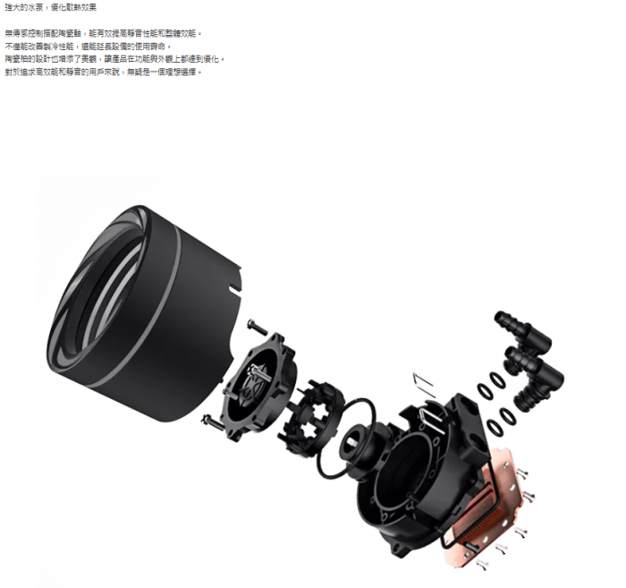 艾納爾AquaCool 360 水冷千層鏡/可旋轉 黑
