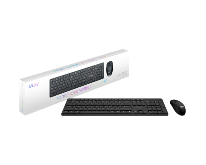 微星 FORGE K200 WIRELESS COMBO 無線鍵鼠組【請勿上電商平台破價】