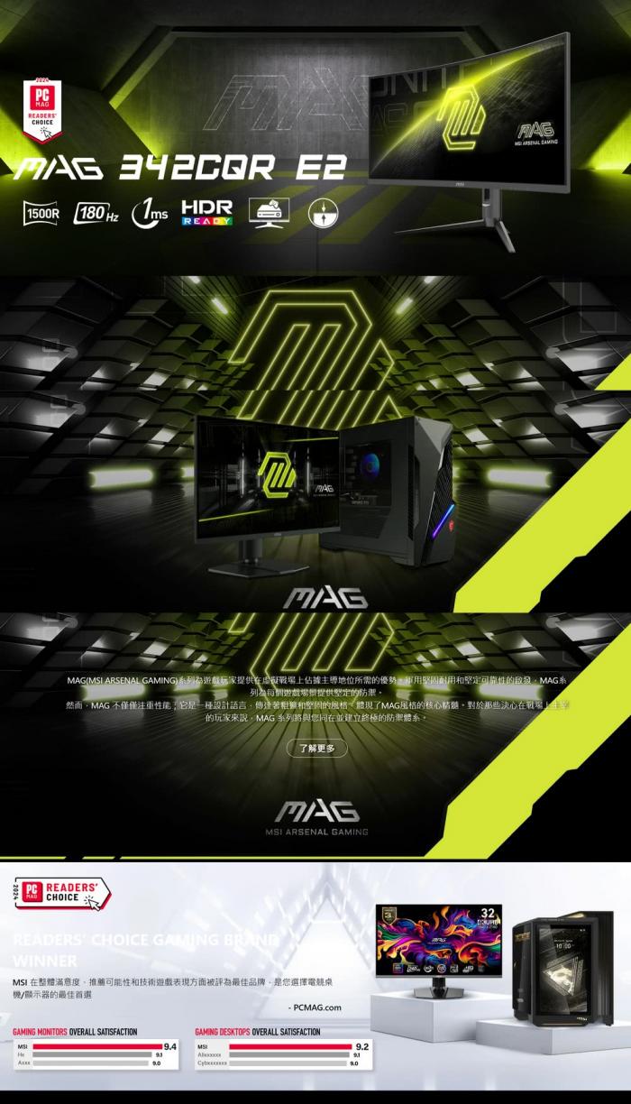msi MAG 342CQR E2 34型