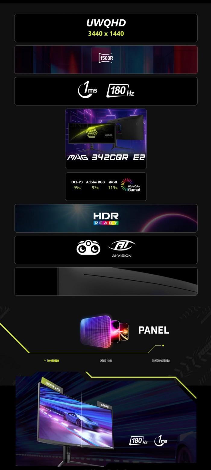 msi MAG 342CQR E2 34型