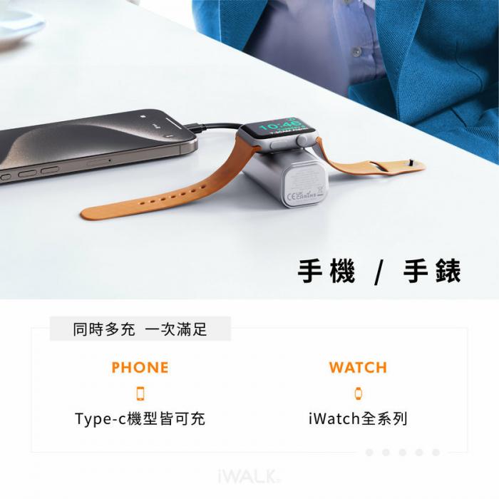 iWALK Watch Mini 手錶隨身充【霧面黑】
