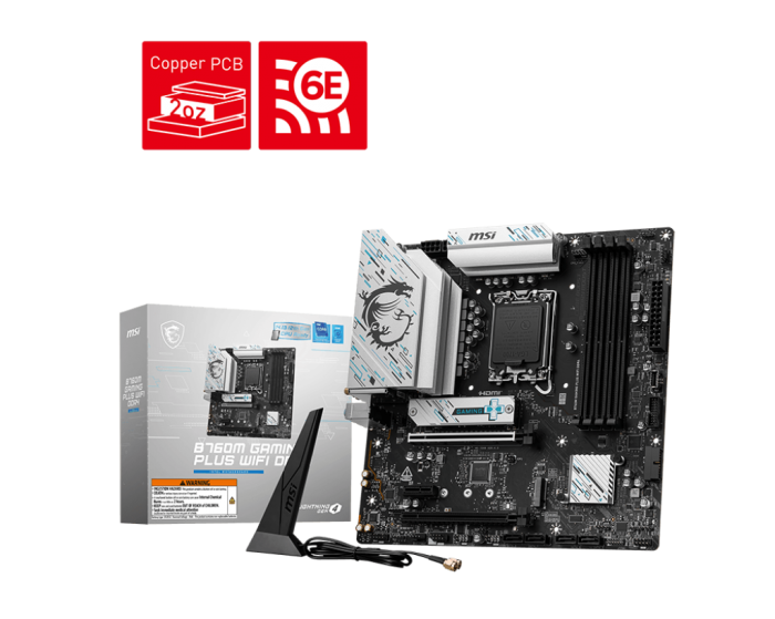 微星 B760M GAMING PLUS WIFI DDR4【小板】