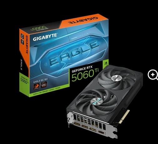 技嘉 RTX5060Ti EAGLE OC【16GB】限搭技嘉板3000↑ + RAM + SSD