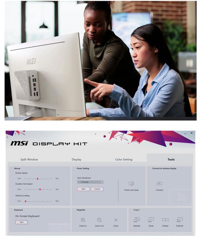 msi PRO MP273QW E2 白色 送msi 多功能工具筆