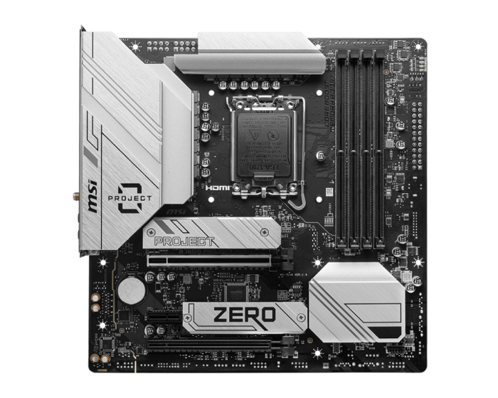 微星 B760M PROJECT ZERO 背插