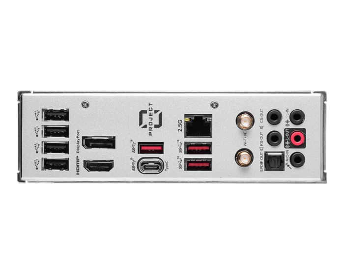 微星 B760M PROJECT ZERO 背插