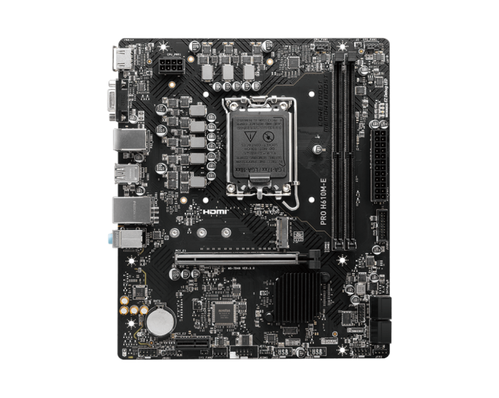 微星 PRO H610M-E DDR5
