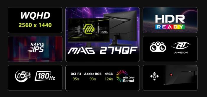 msi MAG 274QF 電競螢幕