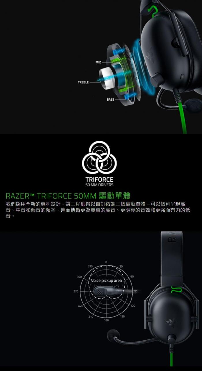 RAZER 雷蛇BlackShark V2 X 黑鯊 電競耳機 / 白色