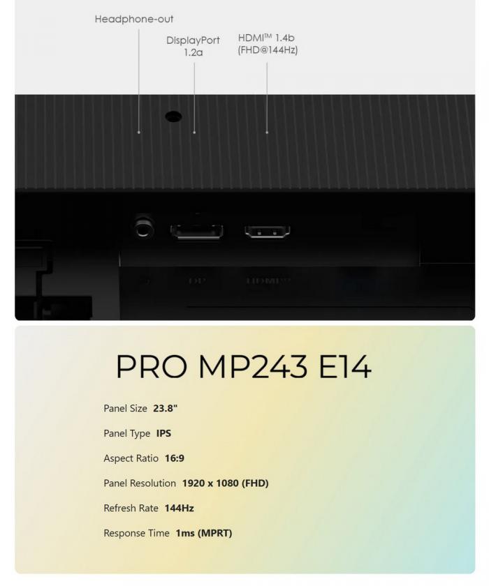 msi PRO MP243 E14 24