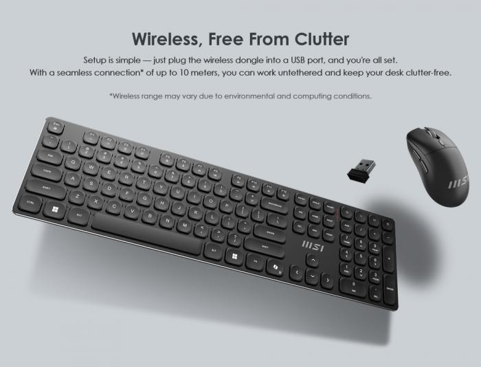 微星 FORGE K210 W COMBO TC 無線鍵鼠組