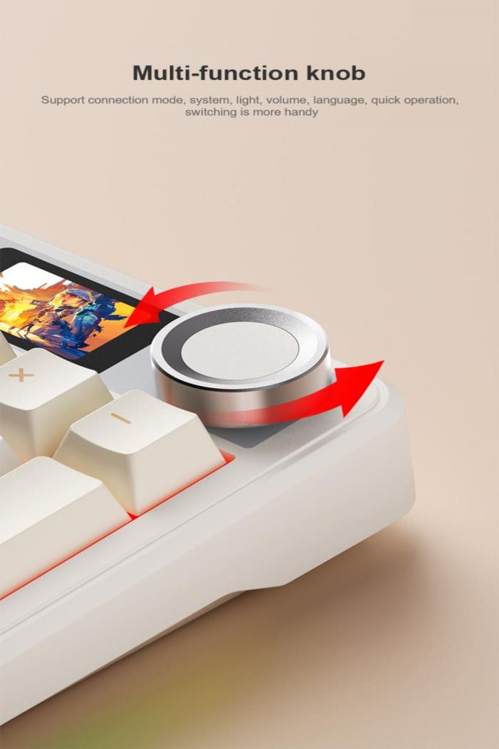 狼蛛 AULA F108pro (黑+灰+黄) (收割者軸-繁中) ❰三模❱ 繁中