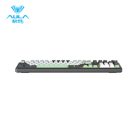 狼蛛 AULA F99pro 綠野幽谷（黑+白+綠）(星矢軸-繁中) ❰三模❱