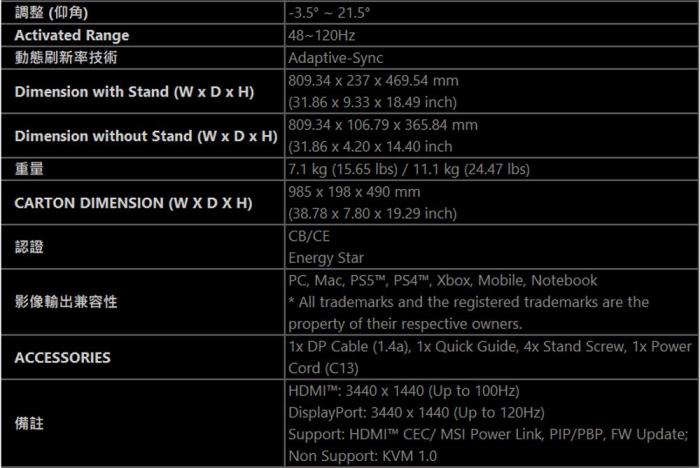 MSI PRO MP341CQW E12 34吋 曲面螢幕