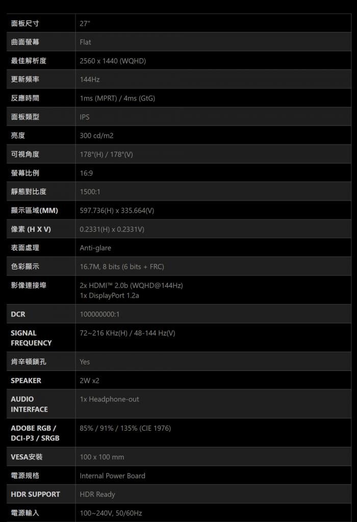 MSI PRO MP273Q E14  螢幕