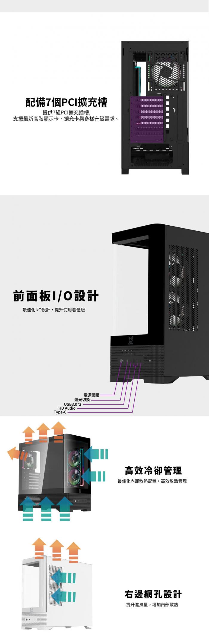 振華 M801全景曲面玻璃中塔機殼(白)