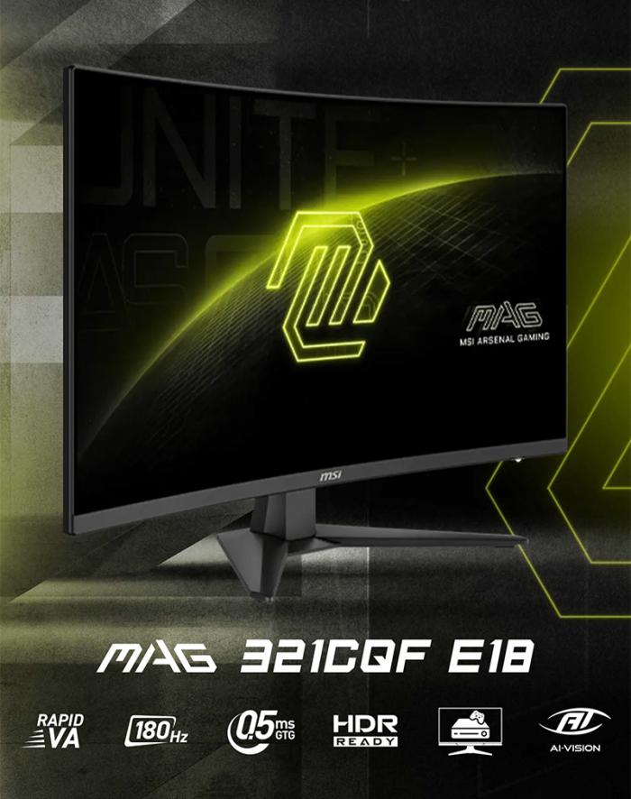 msi MAG 321CQF E18 曲面電競螢幕
