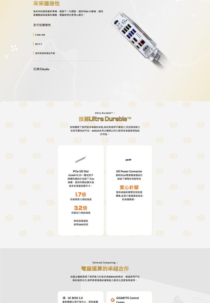 技嘉 B850 AORUS ELITE-P ICE 大雕妹 Wi-Fi 7